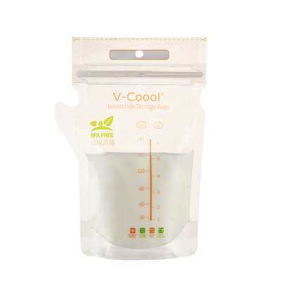 V-Coool 6 Oz 180 ml breastfeeding freezer storage container pre sterilized leak proof BPA free breastmilk storage bag