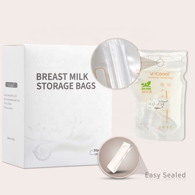 V-Coool  leak proof  30 counts 6 oz breastfeeding bpa free ice freezer bag for breast milk